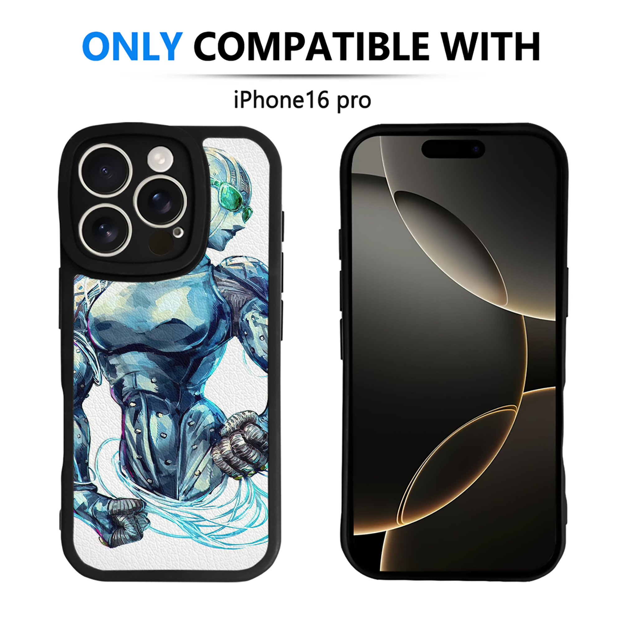 （画像用） ジョジョの奇妙な冒険 JoJo's Bizarre Adventure 【iPhone 16シリーズ対応】シリコンスマホケース（レザー調） 材質：シリコン